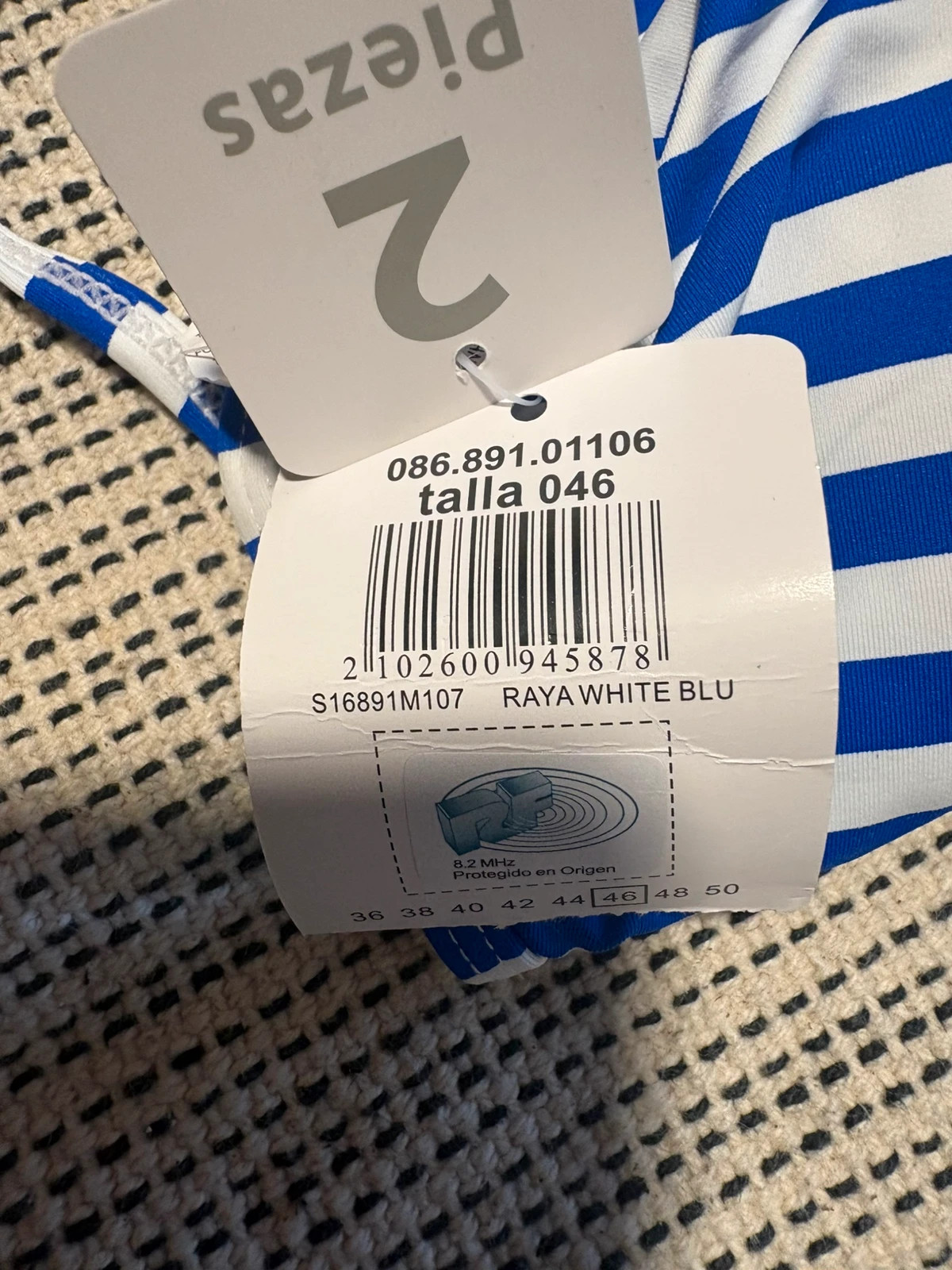Bikini 2 piezas rayas azul y blanco Unit talla 46 – Unit – taille XXXL / 46 / 18 5