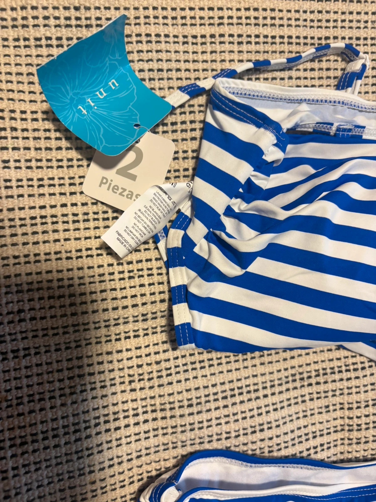 Bikini 2 piezas rayas azul y blanco Unit talla 46 – Unit – taille XXXL / 46 / 18 3