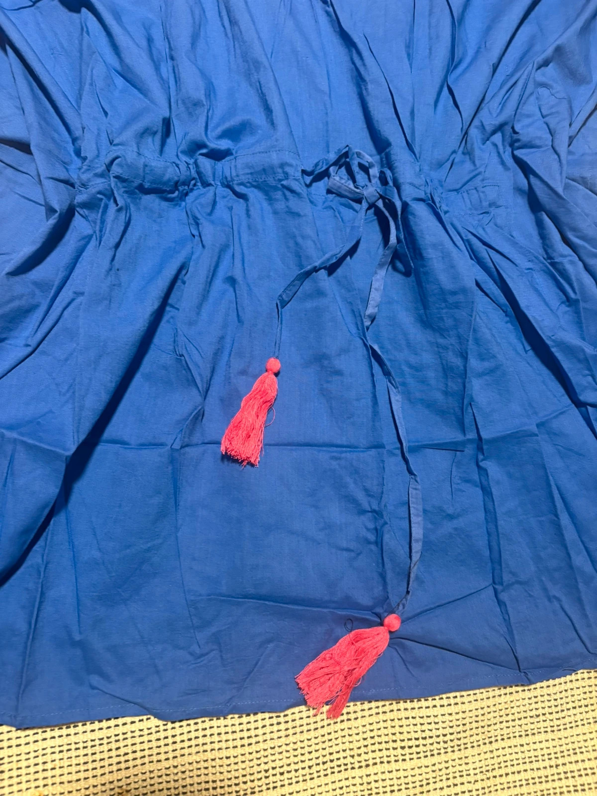 Túnica kaftan playa Unit nuevo etiqueta XL azul bordado abalorios robe plage beach cover up – Unit – taille XL / 42 / 14 2