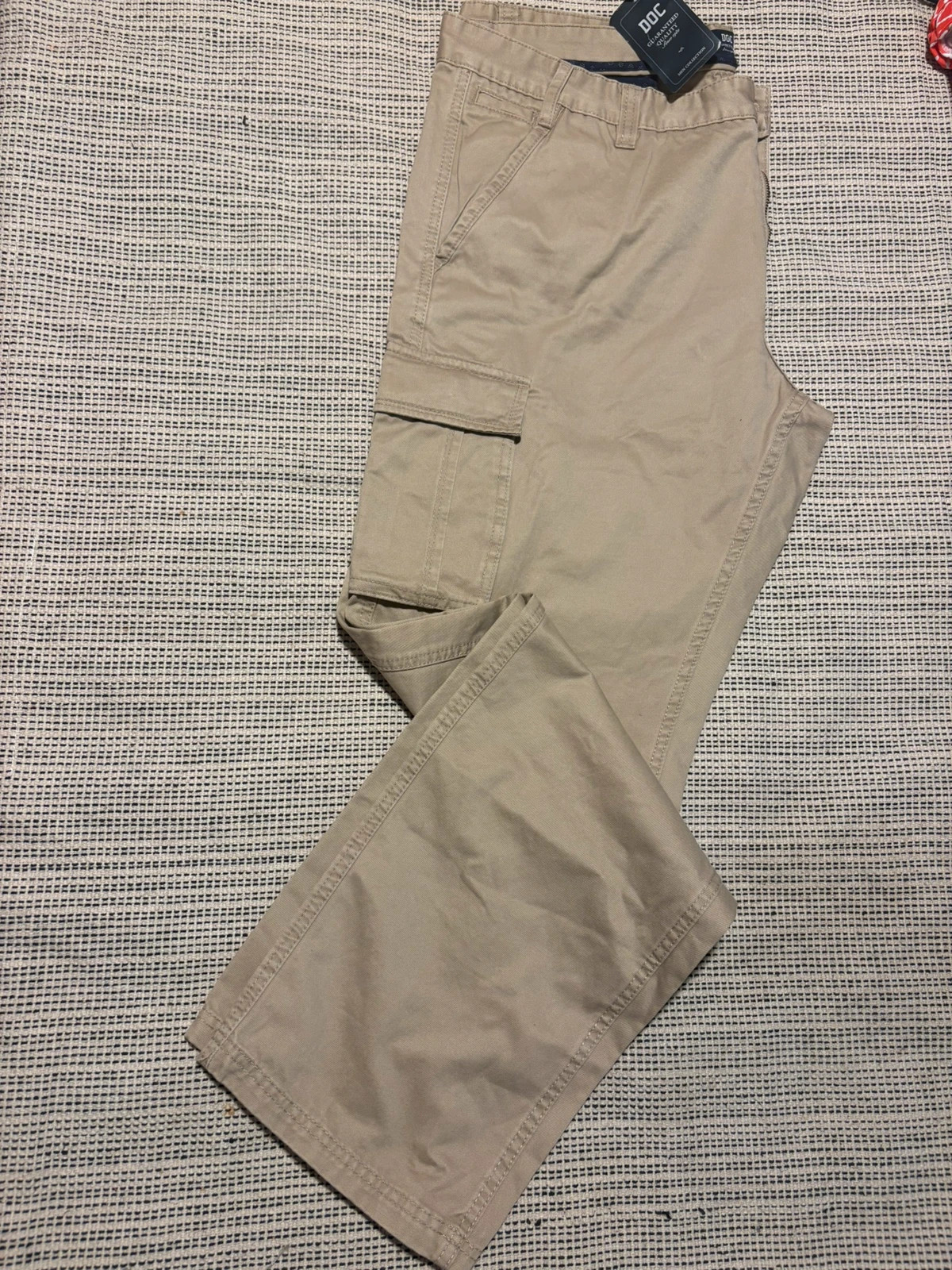 pantalón cargo hombre beige chino doc talla 52 nuevo con etiquetas 100% algodón
