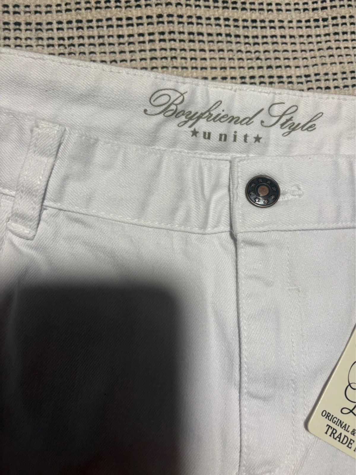 Short vaquero blanco de talle cómodo / bermuda jeans mujer Unit T. 46 nuevo etiqueta – Unit – taille W36 | FR 46 3