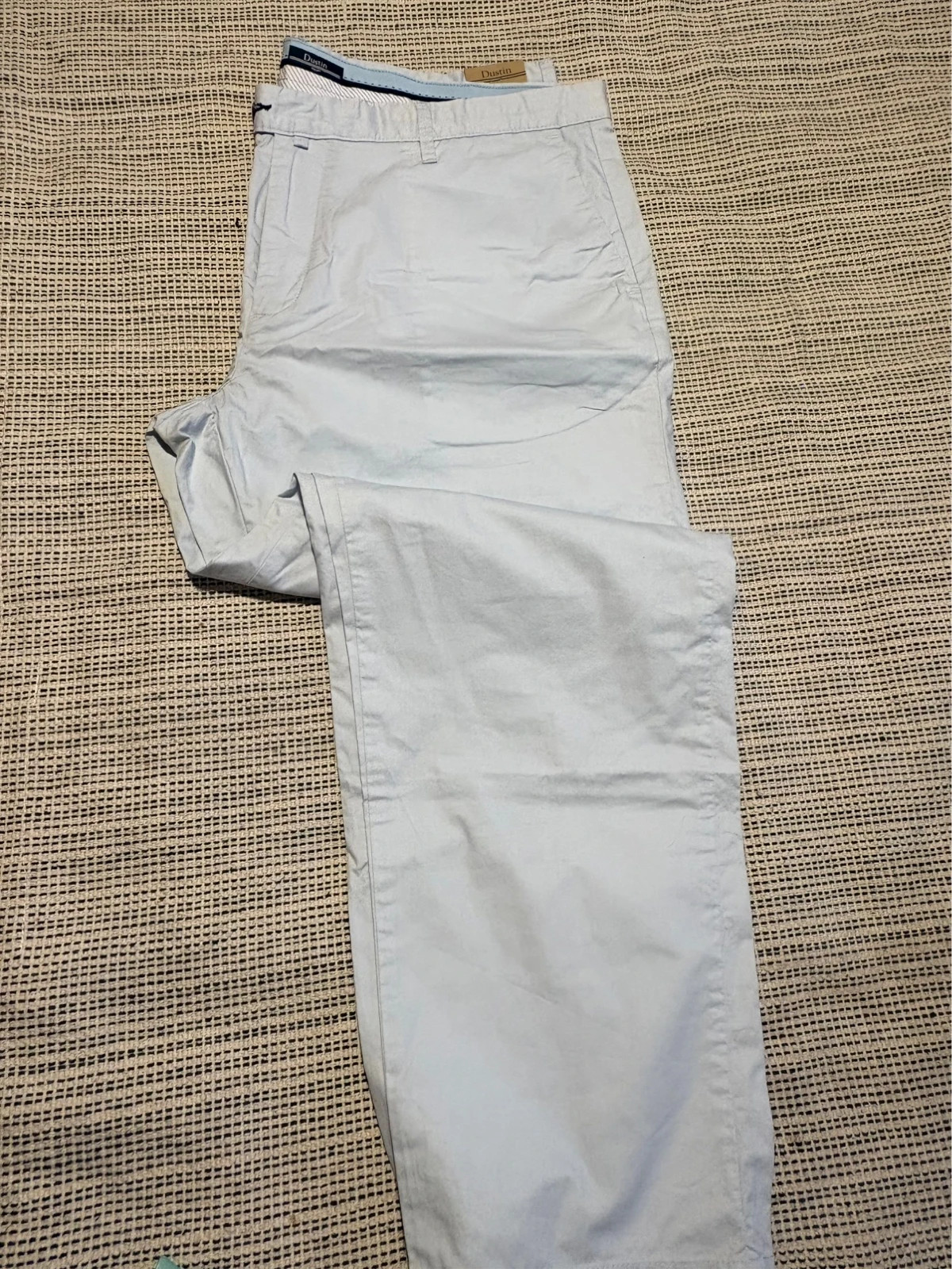 pantalón chino hombre dustin el corte ingles talla 52 azul claro nuevo