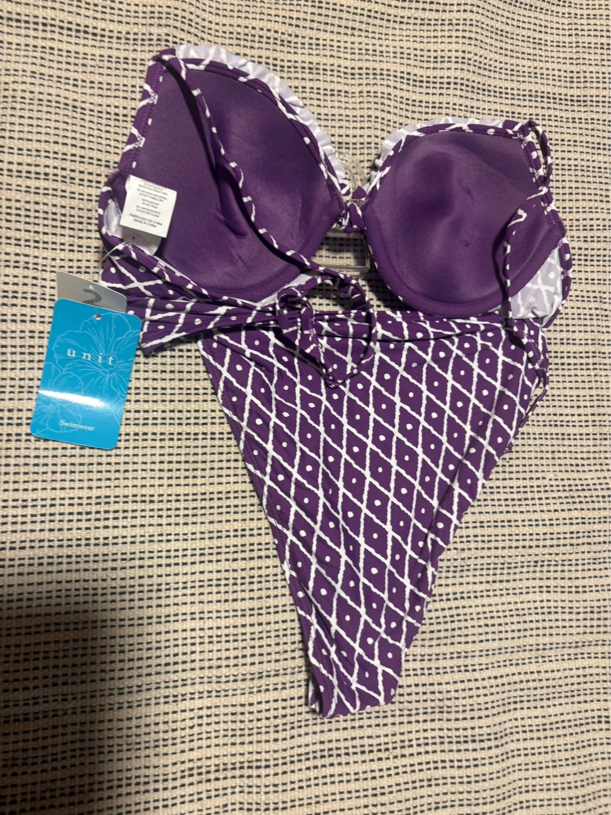 Bikini 2 piezas Unit talla 40 M morado maillot de bain 2 pieces bikini set paarse bikini – Unit – taille L / 40 / 12 2