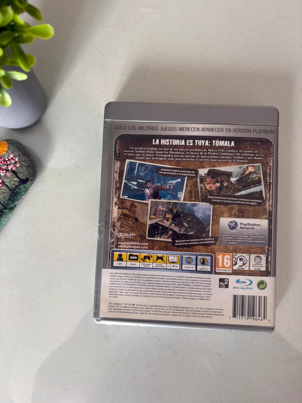 juego ps3 uncharted 2 el reino de los ladrones platinum pal españa completo 3