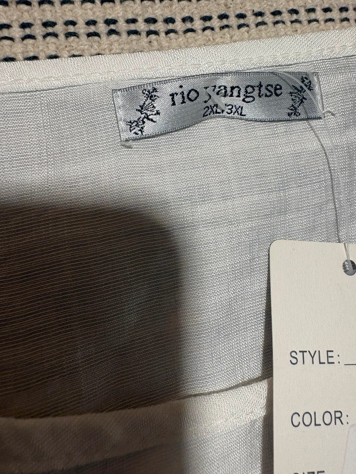 Blusa blanca margaritas bordadas talla xl 2xl nuevo rio yangtse blouse brodee marguerite – Local – taille XL / 42 / 14 3