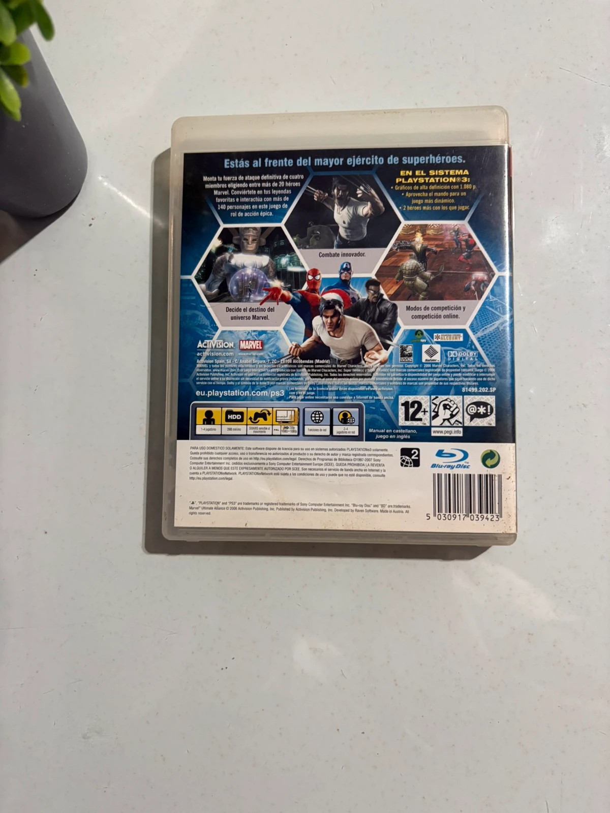 Juego PS3 Marvel Ultimate Alliance Activision PAL España sin manual 2