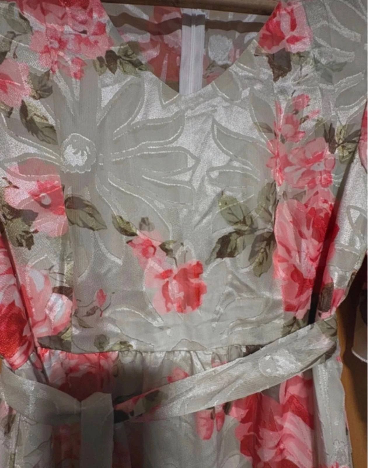 vestido largo floral fiesta manga acampanada robe longue fleurie floral dress L – Shein – taille L / 40 / 12 3