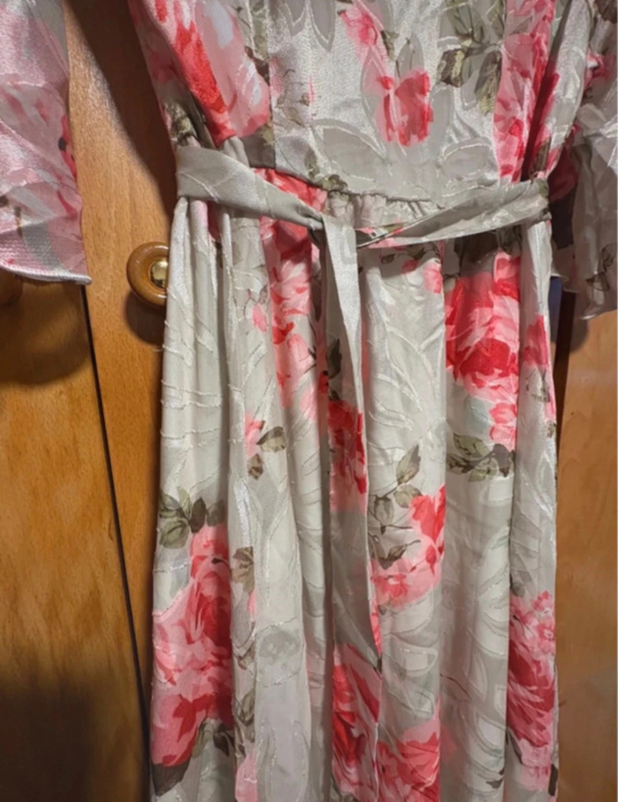vestido largo floral fiesta manga acampanada robe longue fleurie floral dress L – Shein – taille L / 40 / 12 4