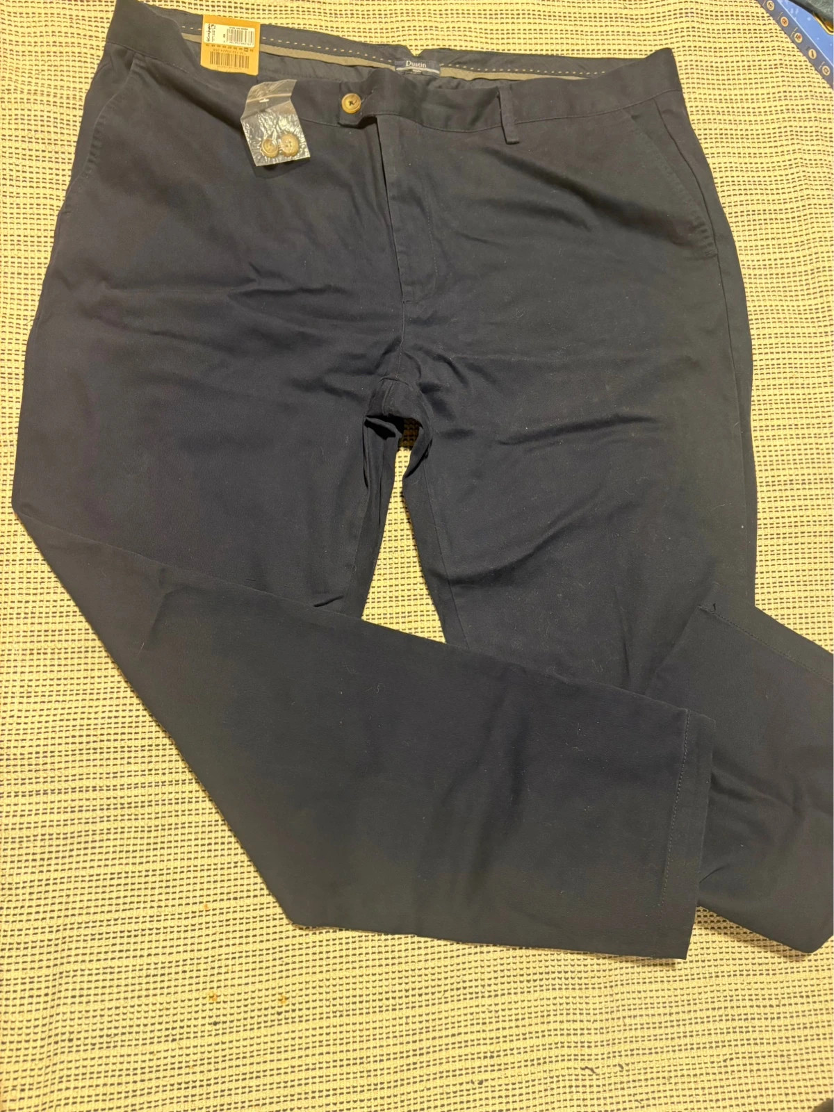 pantalon chino dustin 56 azul marino trousers pantalon pantalon chino chino navy blue – Dustin – taille XXL 5
