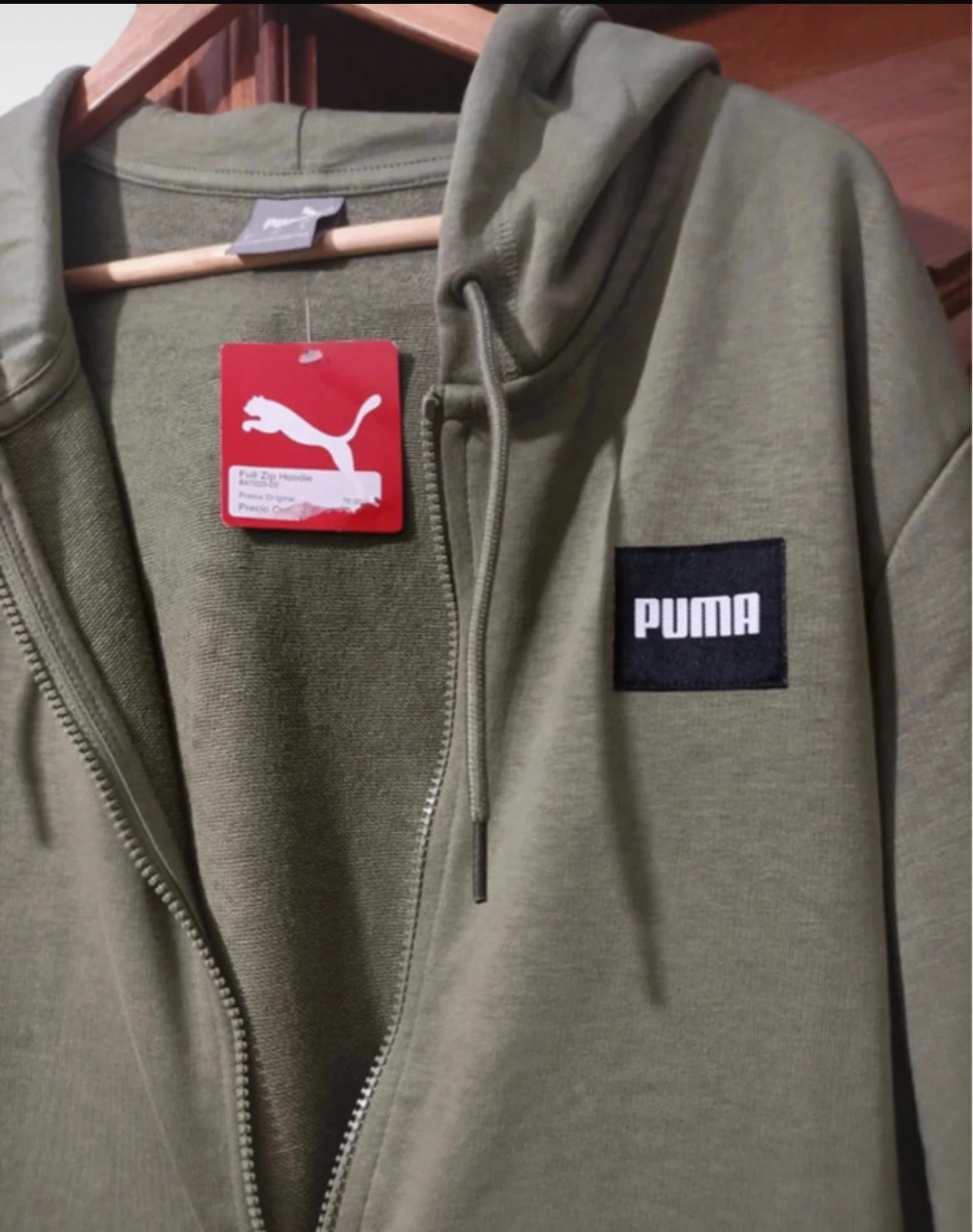 Sudadera Puma Full Zip Hoodie verde khaki talla XL nueva con etiqueta – Puma – taille XL 2