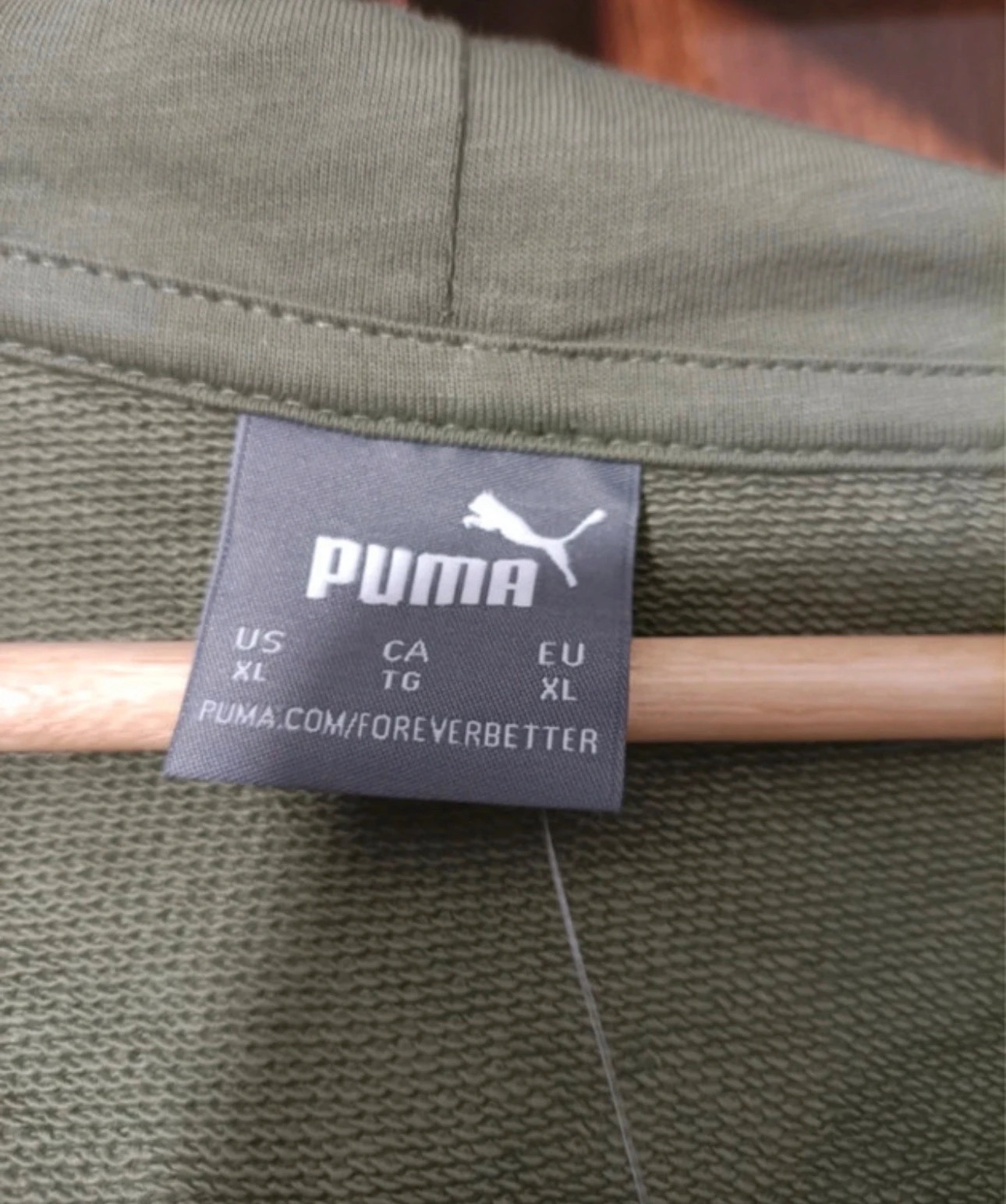 Sudadera Puma Full Zip Hoodie verde khaki talla XL nueva con etiqueta – Puma – taille XL 4