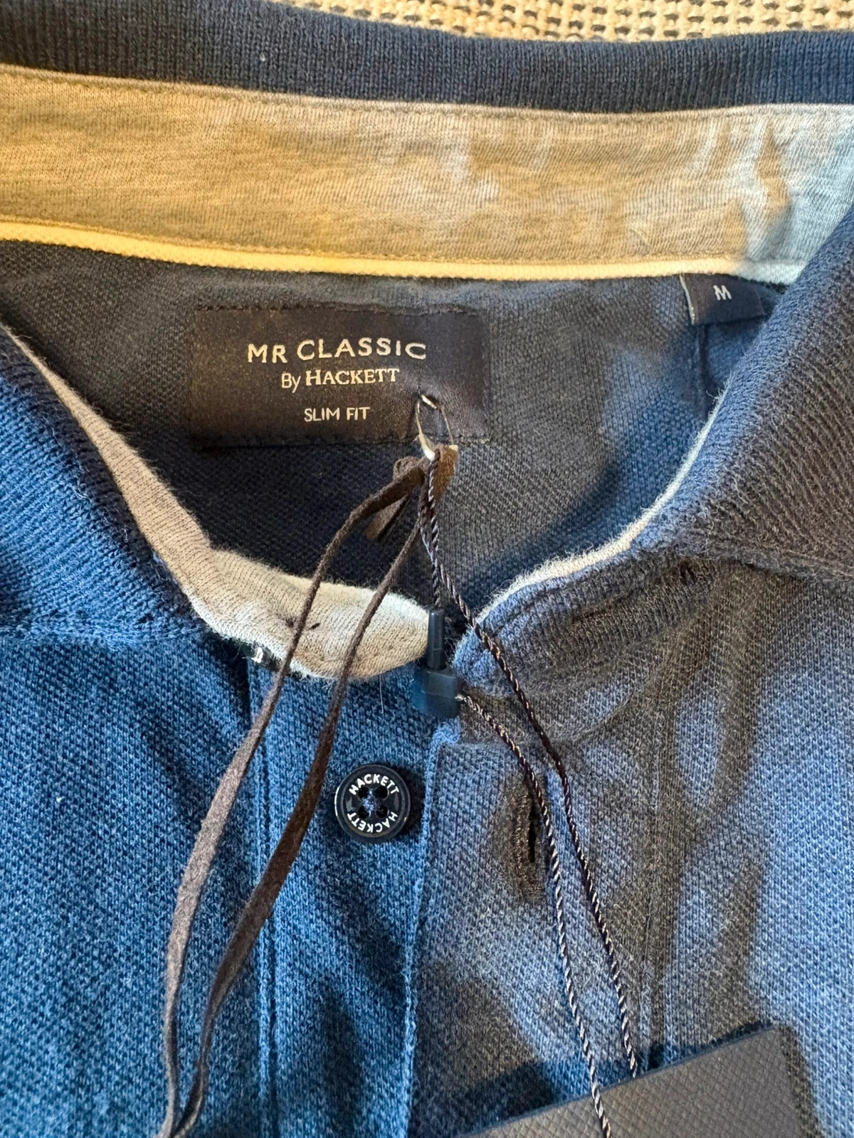 polo hackett london mr classic slim fit manga larga talla m azul marino nuevo con etiqueta – Hackett – taille M 5