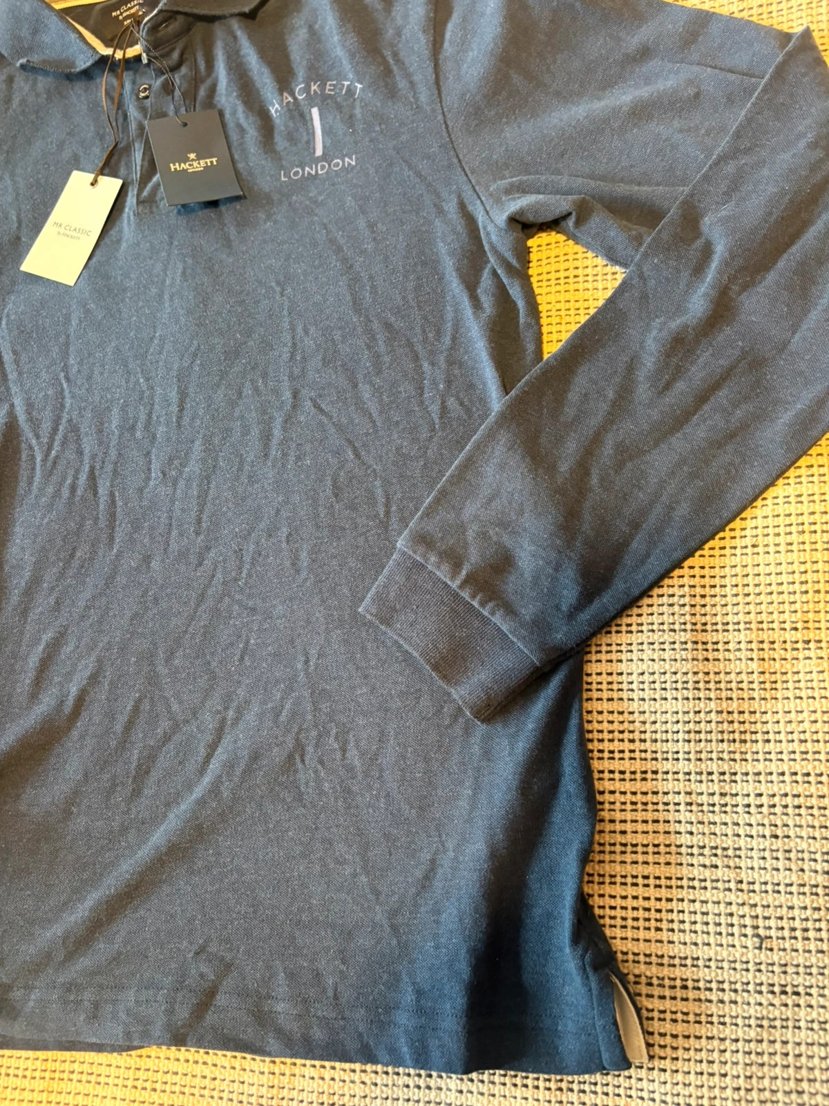 polo hackett london mr classic slim fit manga larga talla m azul marino nuevo con etiqueta – Hackett – taille M 2