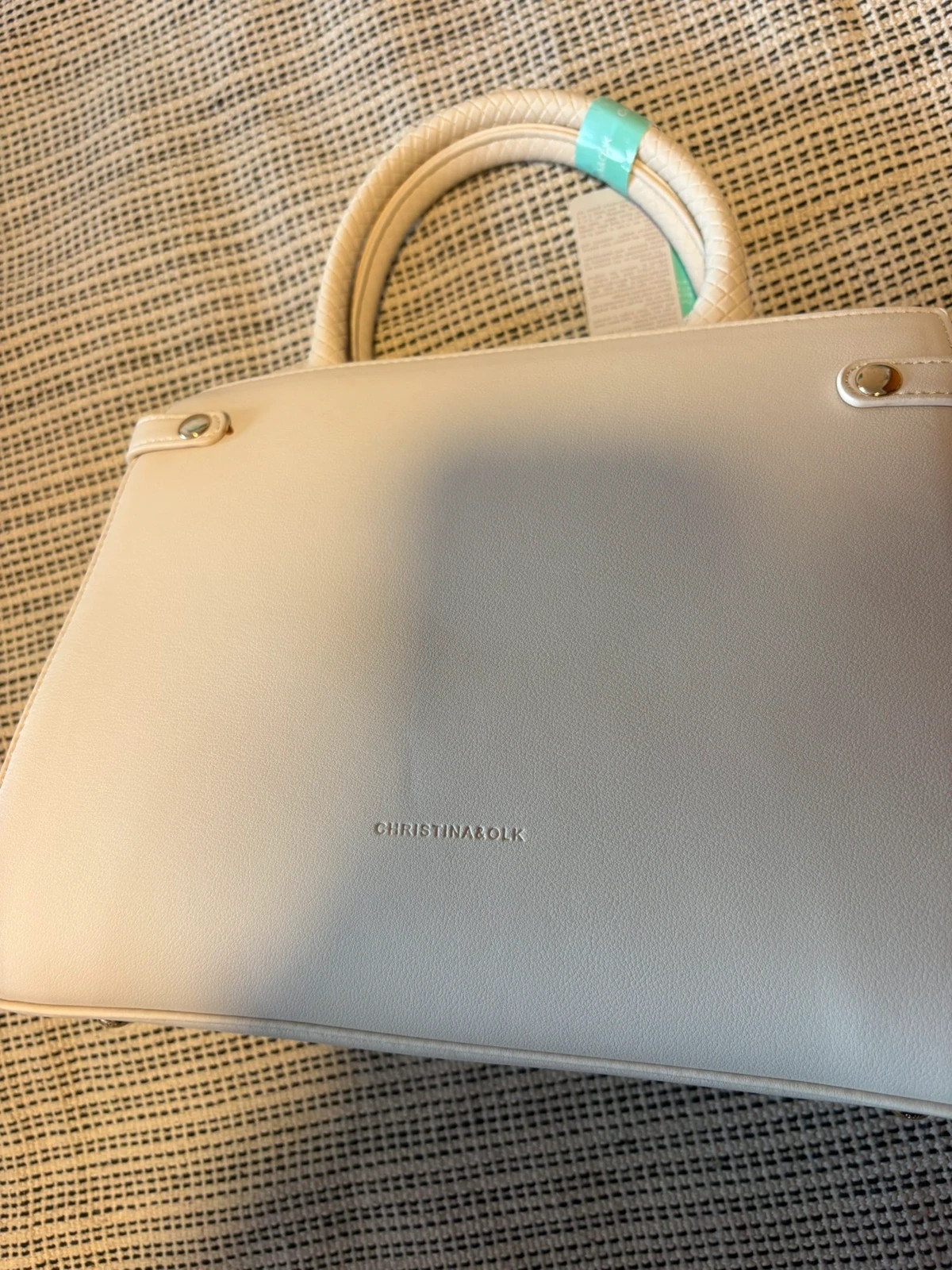 bolso beige de mano y hombro christina olk bandolera vintage beige crossbody handbag sac main – Action 4