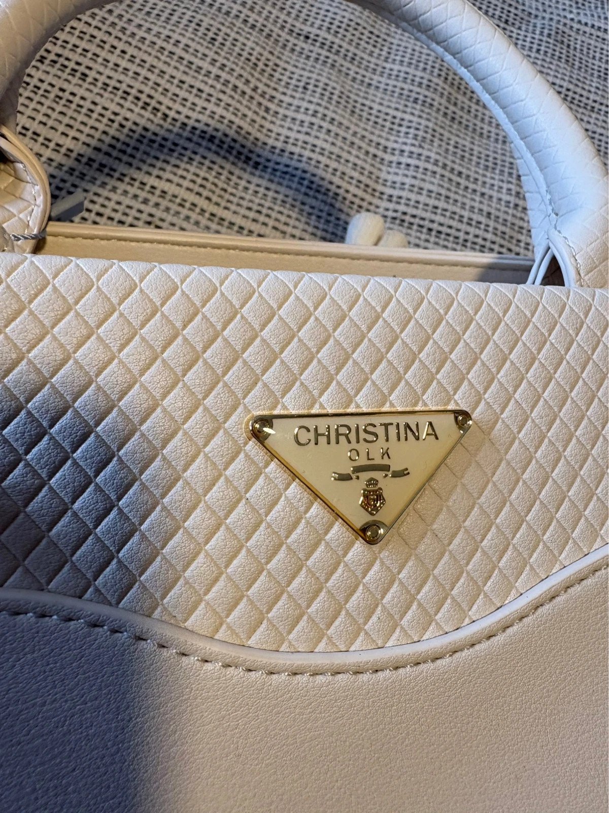 bolso beige de mano y hombro christina olk bandolera vintage beige crossbody handbag sac main – Action 2
