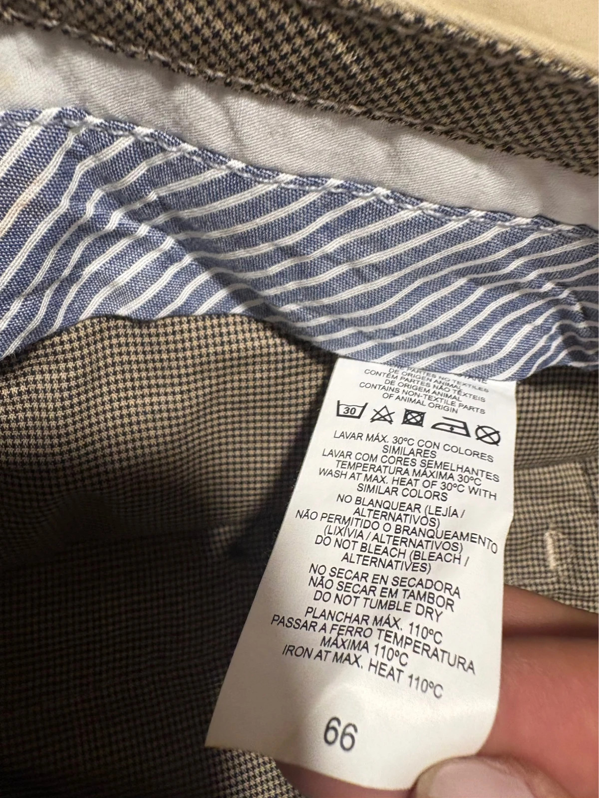 Pantalón chino beige Emidio Tucci El Corte Inglés t66 regular fit beige trousers chino – Emidio Tucci – taille XXXL 5