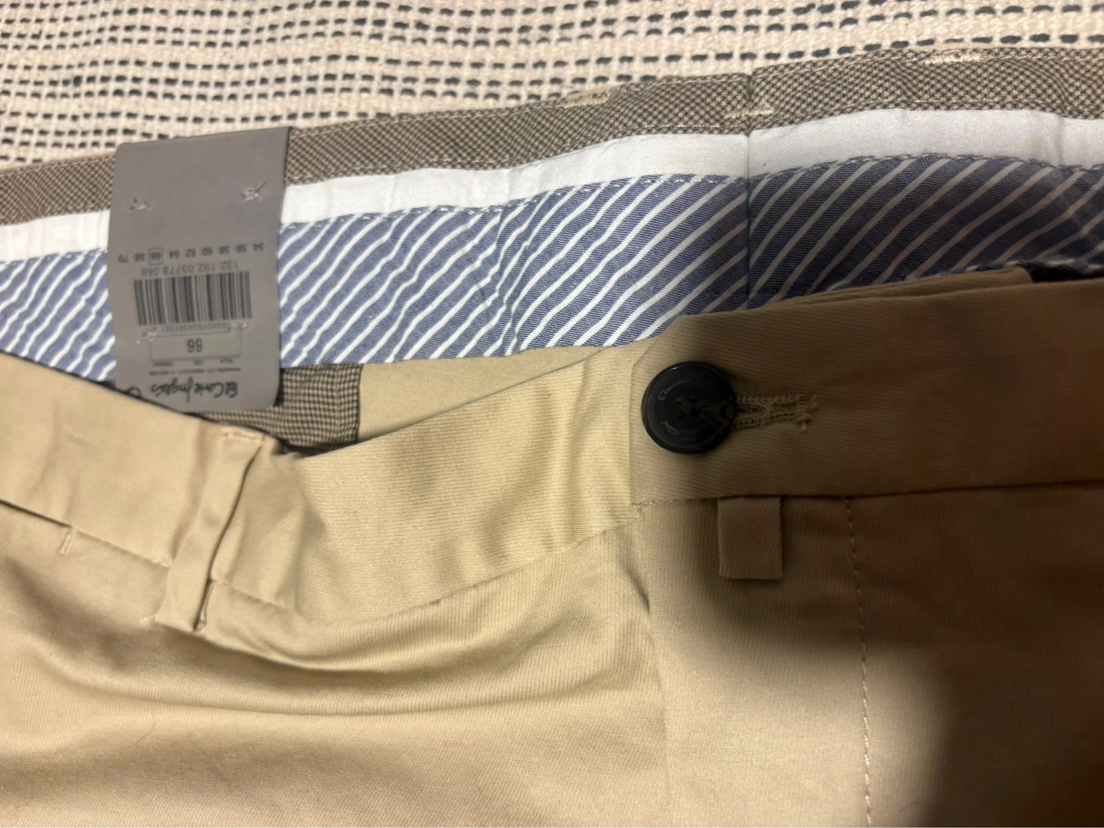 Pantalón chino beige Emidio Tucci El Corte Inglés t66 regular fit beige trousers chino – Emidio Tucci – taille XXXL 4