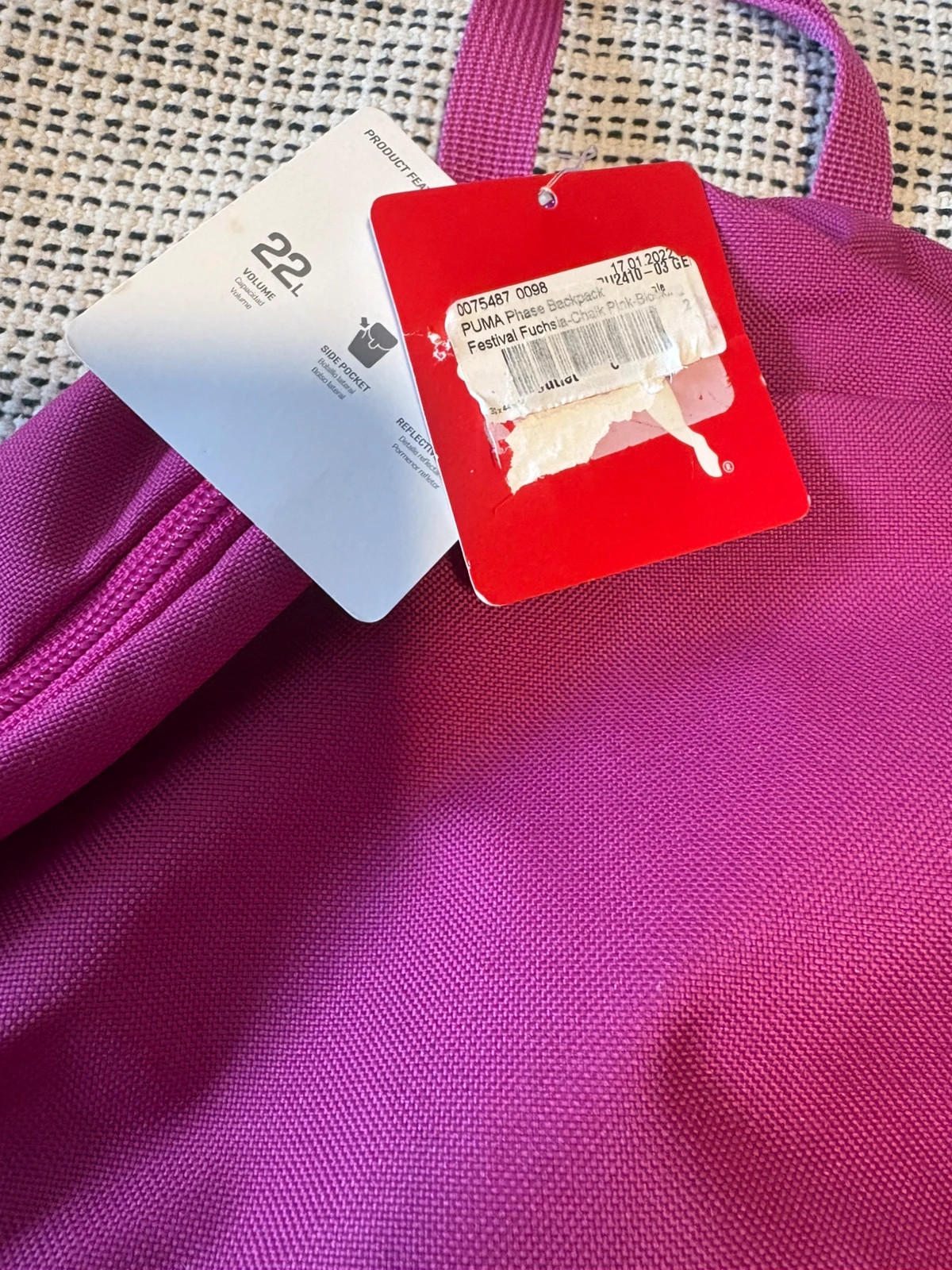 mochila puma phase backpack rosa fuchsia nueva con etiquetas 22L – Puma 3