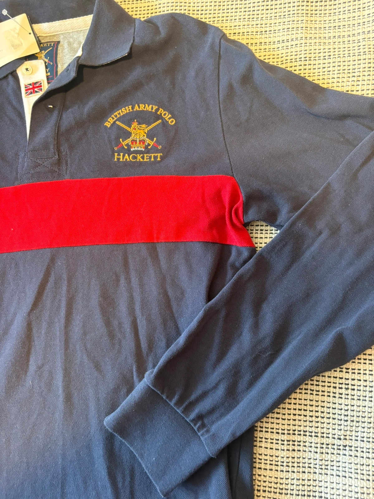 polo hackett london british army polo manga larga talla m azul marino rojo nuevo con etiqueta – Hackett – taille M 2
