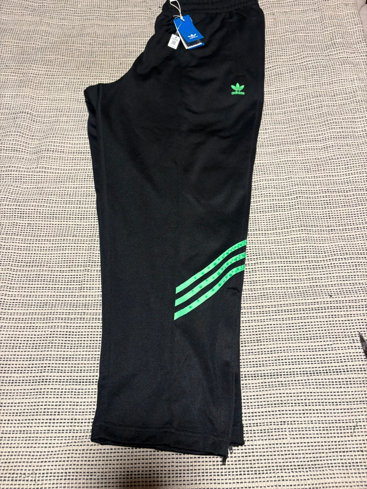 pantalon adidas originals x swarovski track pant 2xl negro verde cristal rhinestone joggers – adidas – taille XXL 4