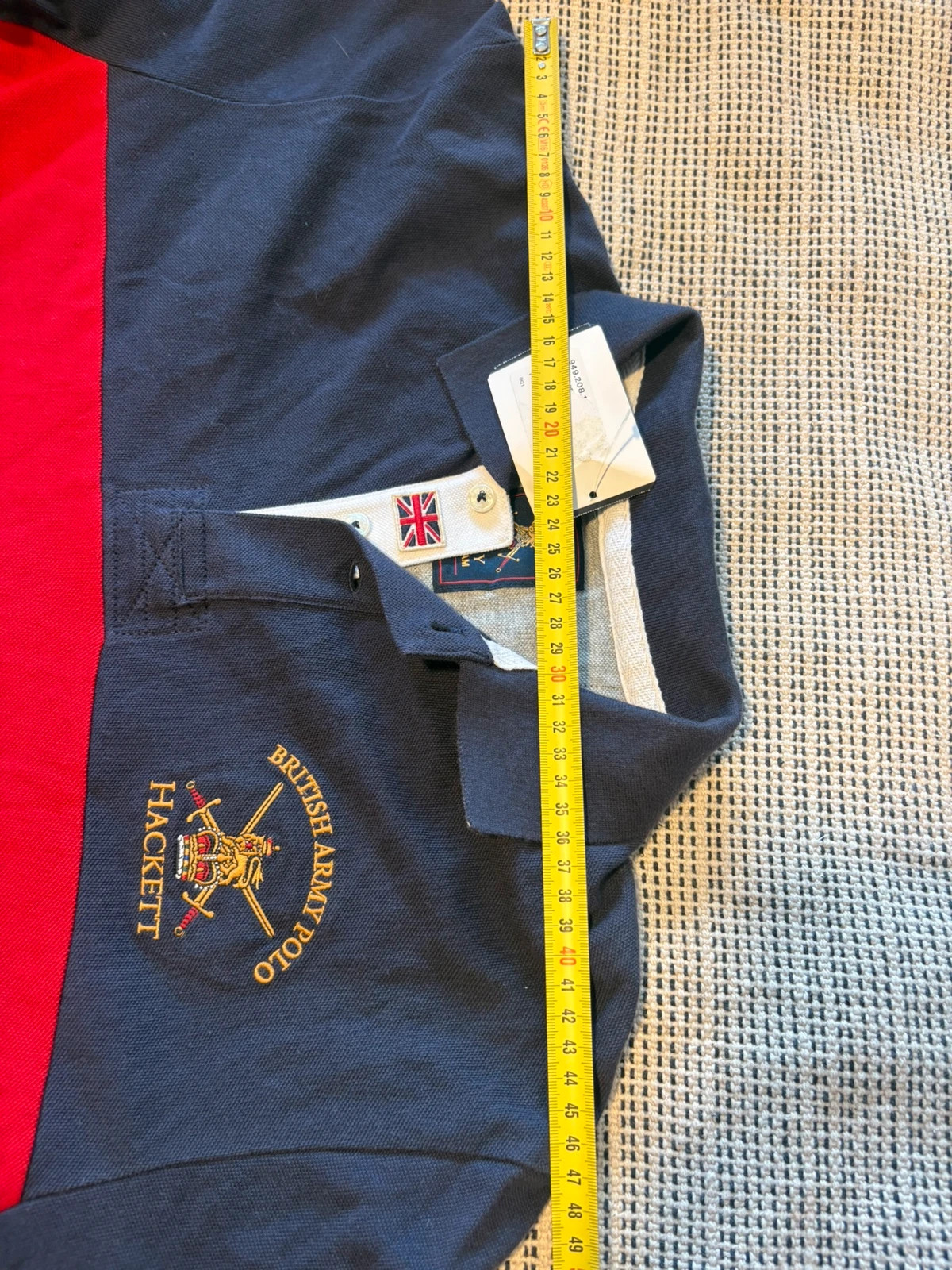 polo hackett london british army polo manga larga talla m azul marino rojo nuevo con etiqueta – Hackett – taille M 4