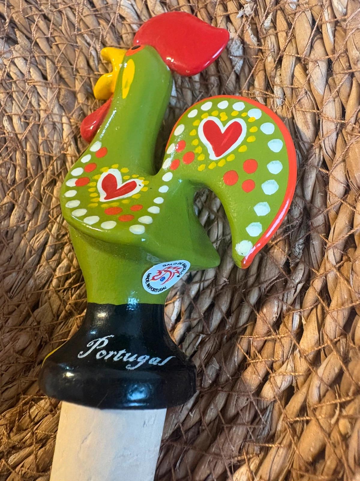tapón vertedor gallo de barcelos portugal cerámica artesanal vintage souvenir – Local 2