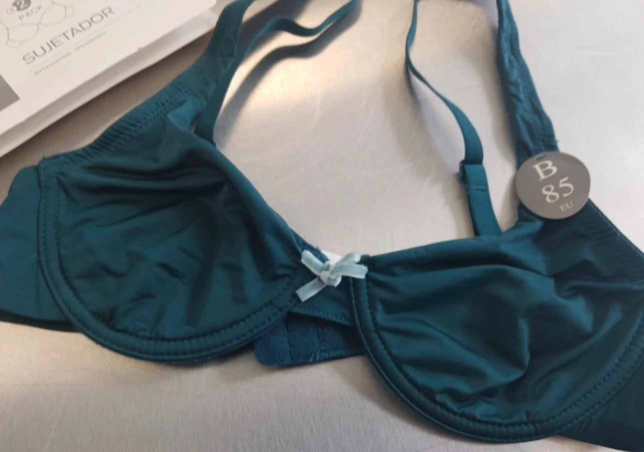 Pack 2 sujetadores Unit 85B azul verde lencería soutiengorge bra bh – Unit – taille 85B 4