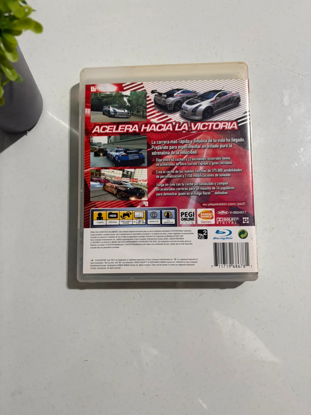 Juego PS3 Ridge Racer 7 Namco completo PAL España 2