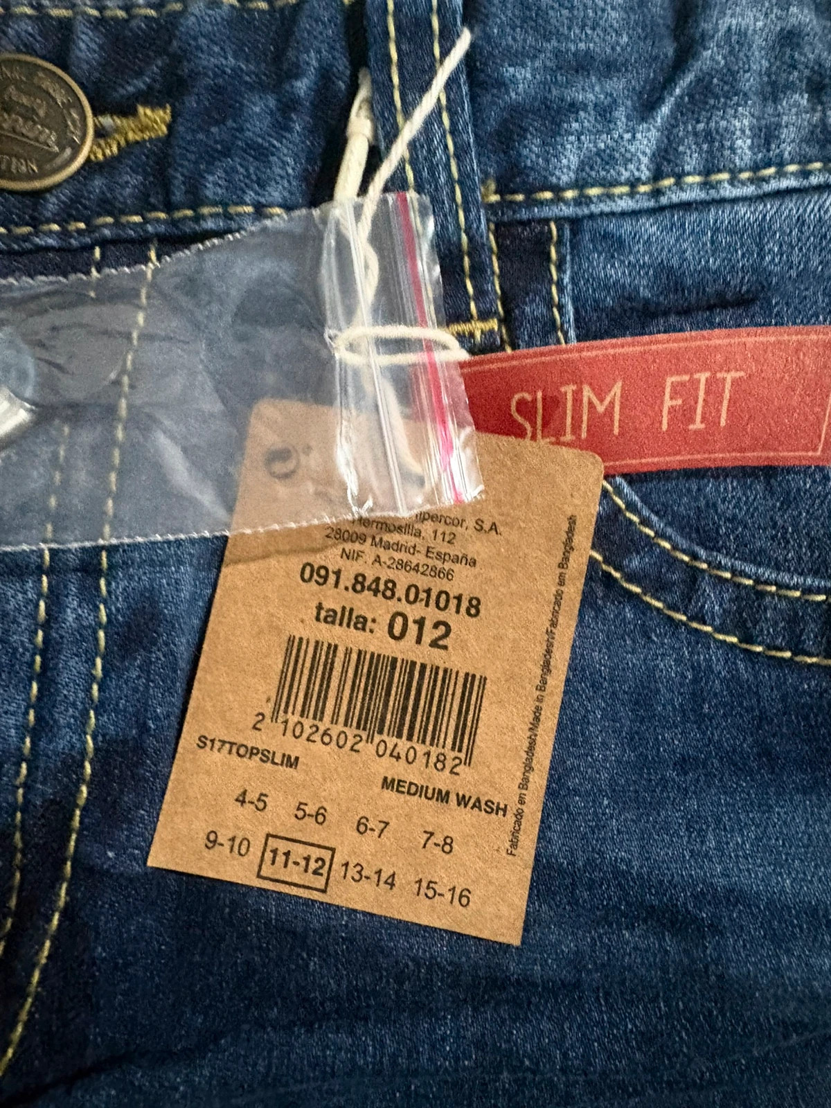 *Jean slim Unit Denim El Corte Ingles 11-12 / 12 ans NWT – Unit – taille 12 ans / 152 cm 5