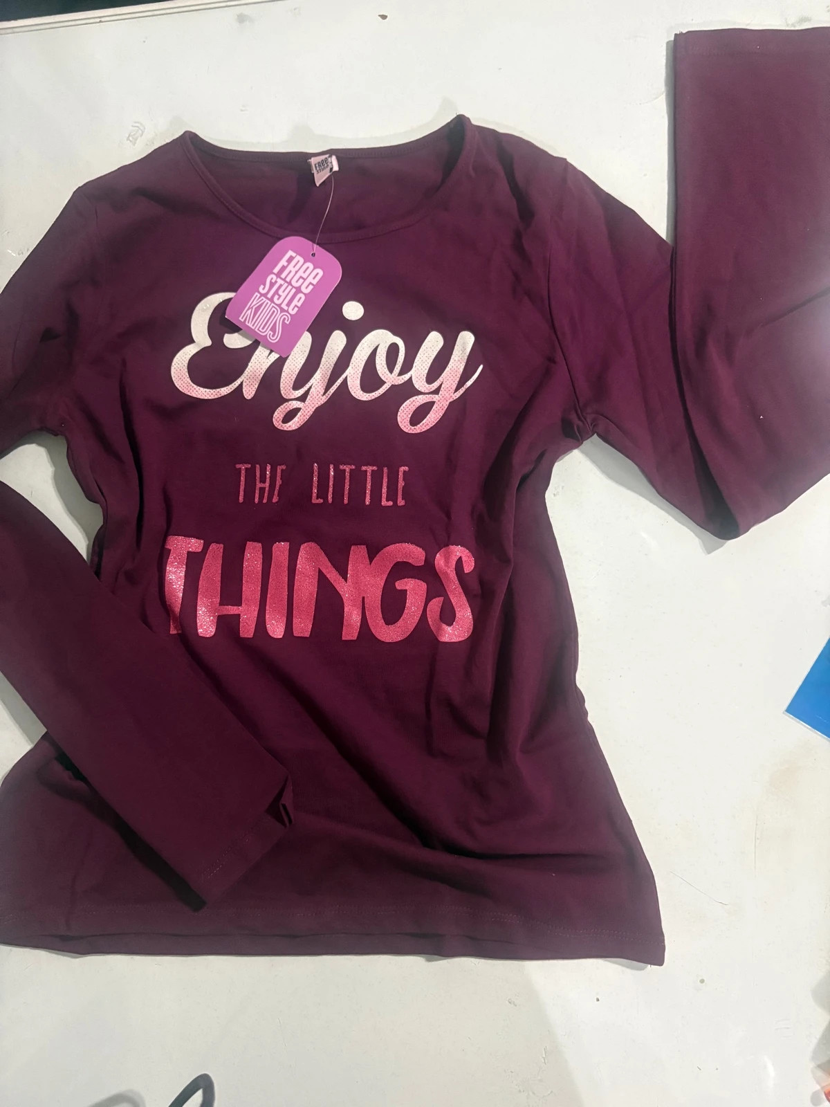 Camiseta manga larga burdeos Free Style El Corte Ingles 13-14 / XS – Freestyle – taille 14 ans / 164 cm