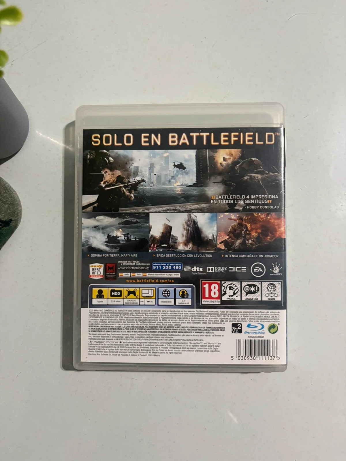 Juego PS3 Battlefield 4 PAL España completo juego playstation 3 game jeu PS3 video game EA FPS 3