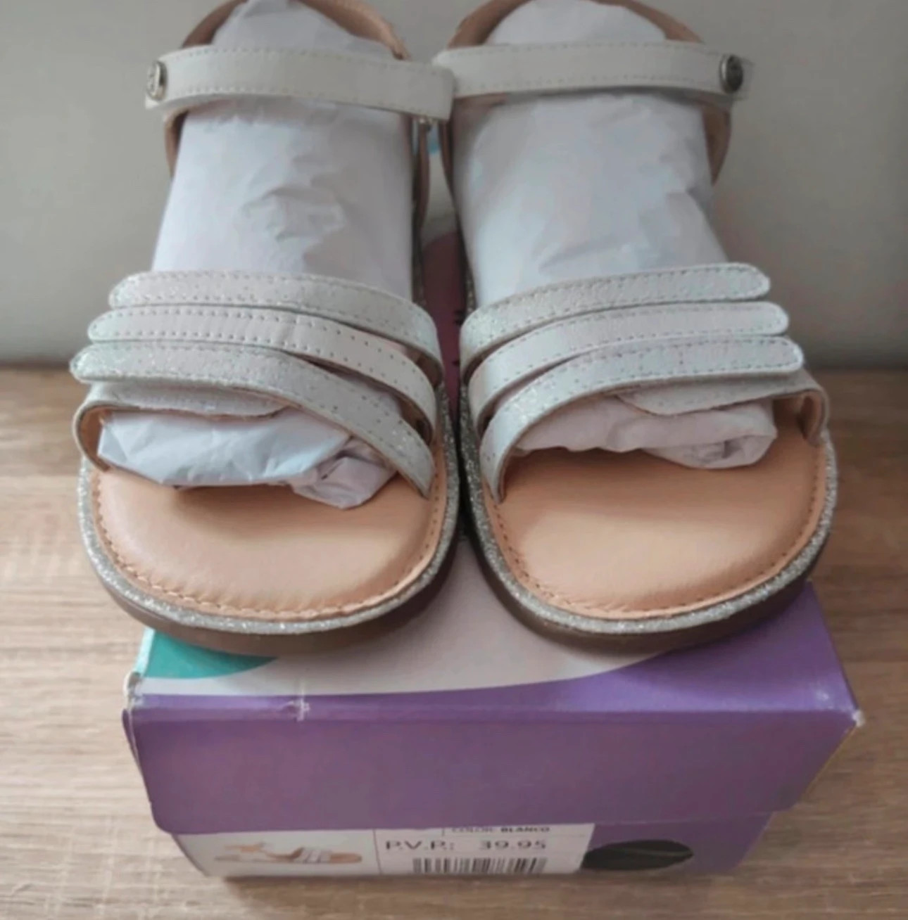 Sandalias respetuosas Chetto Barefoot blancas Talla 33 NUEVAS – Chetto – taille 33 3