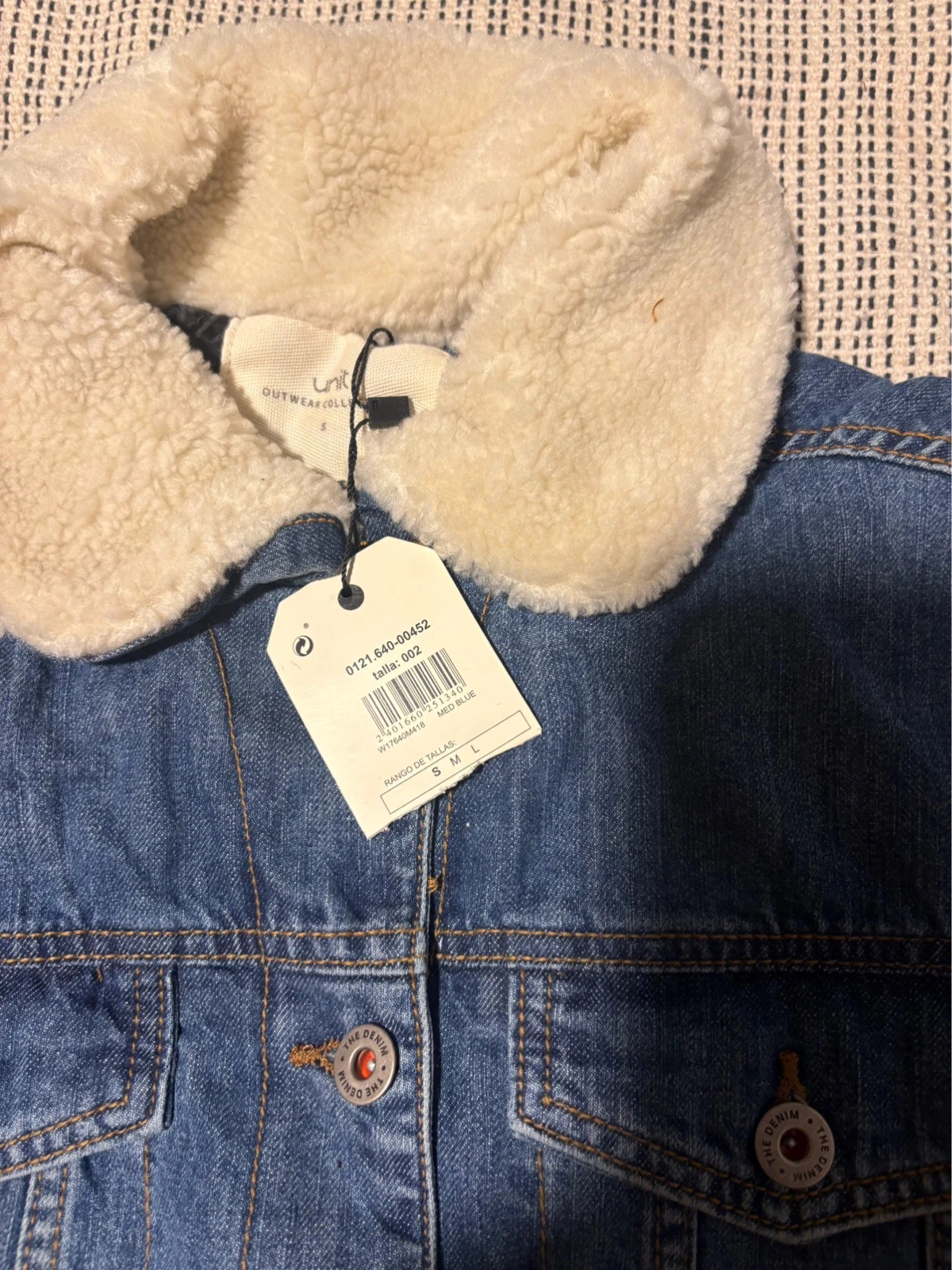 Cazadora vaquera con cuello borrego Unit talla S nueva con etiqueta – Unit – taille S / 36 / 8 2