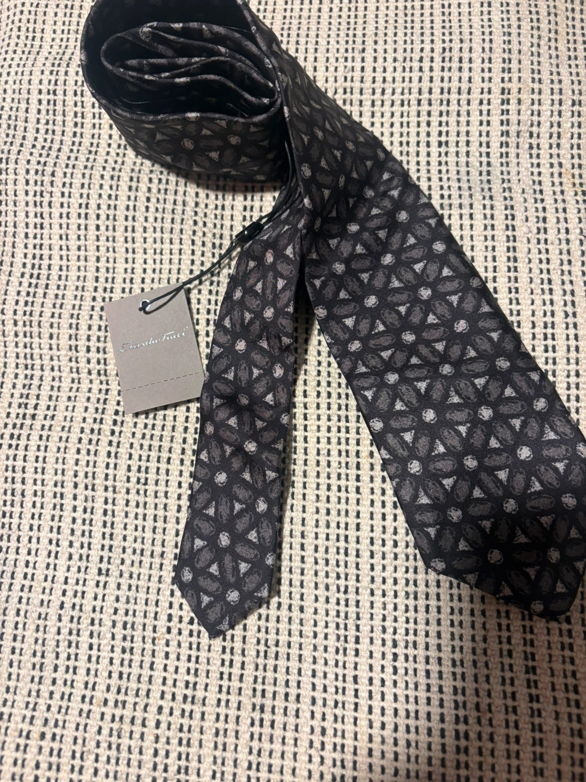 Corbata Emidio Tucci 100 seda Italia nueva etiqueta
