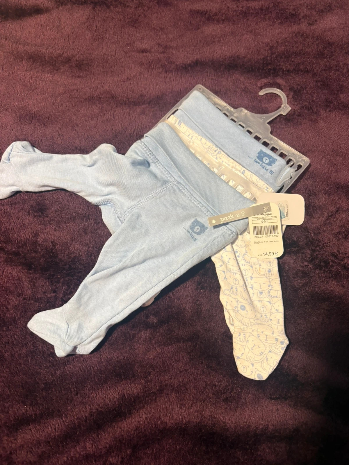 *pack 2 polainas bebe recien nacido algodon nuevo etiquetas el corte ingles 00m – Freestyle – taille Naissance / 44 cm 2