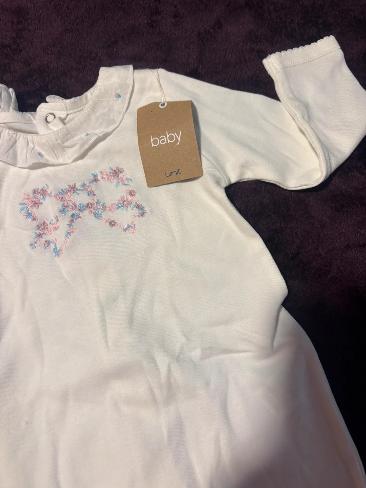 * pelele pijama bebe niña blanco roto algodon nuevo etiquetas unit 6 meses pyjama fille – Unit – taille 6-9 mois / 68 cm 2