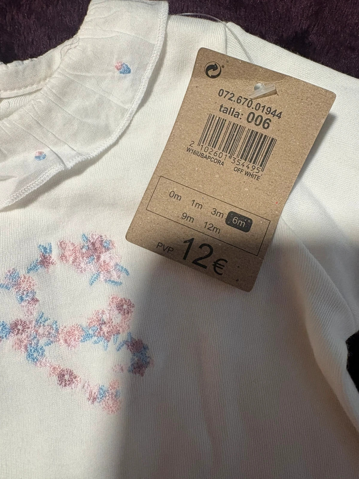 * pelele pijama bebe niña blanco roto algodon nuevo etiquetas unit 6 meses pyjama fille – Unit – taille 6-9 mois / 68 cm 3