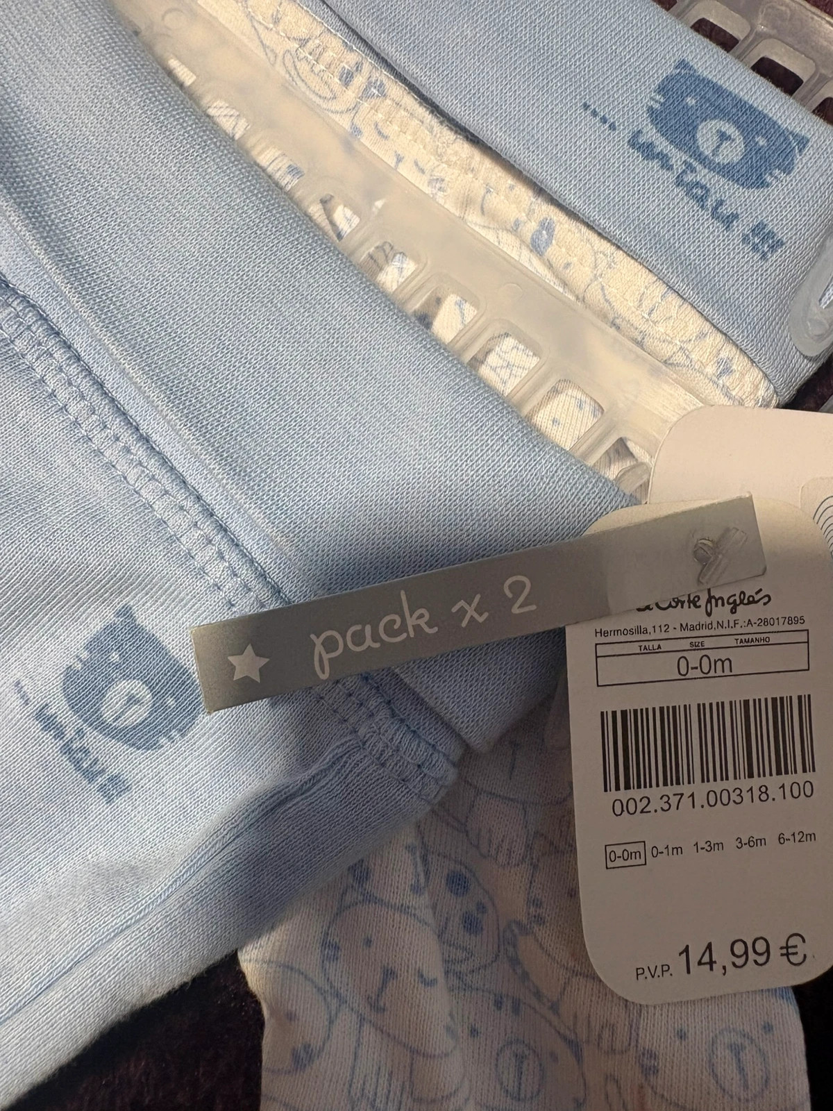 *pack 2 polainas bebe recien nacido algodon nuevo etiquetas el corte ingles 00m – Freestyle – taille Naissance / 44 cm 4