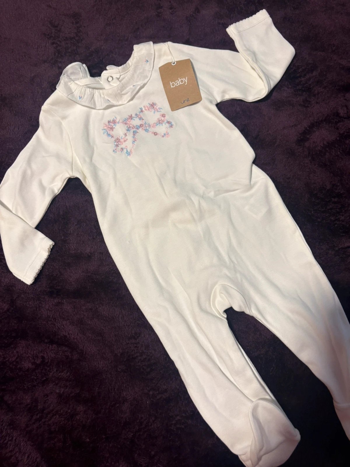 * pelele pijama bebe niña blanco roto algodon nuevo etiquetas unit 6 meses pyjama fille – Unit – taille 6-9 mois / 68 cm