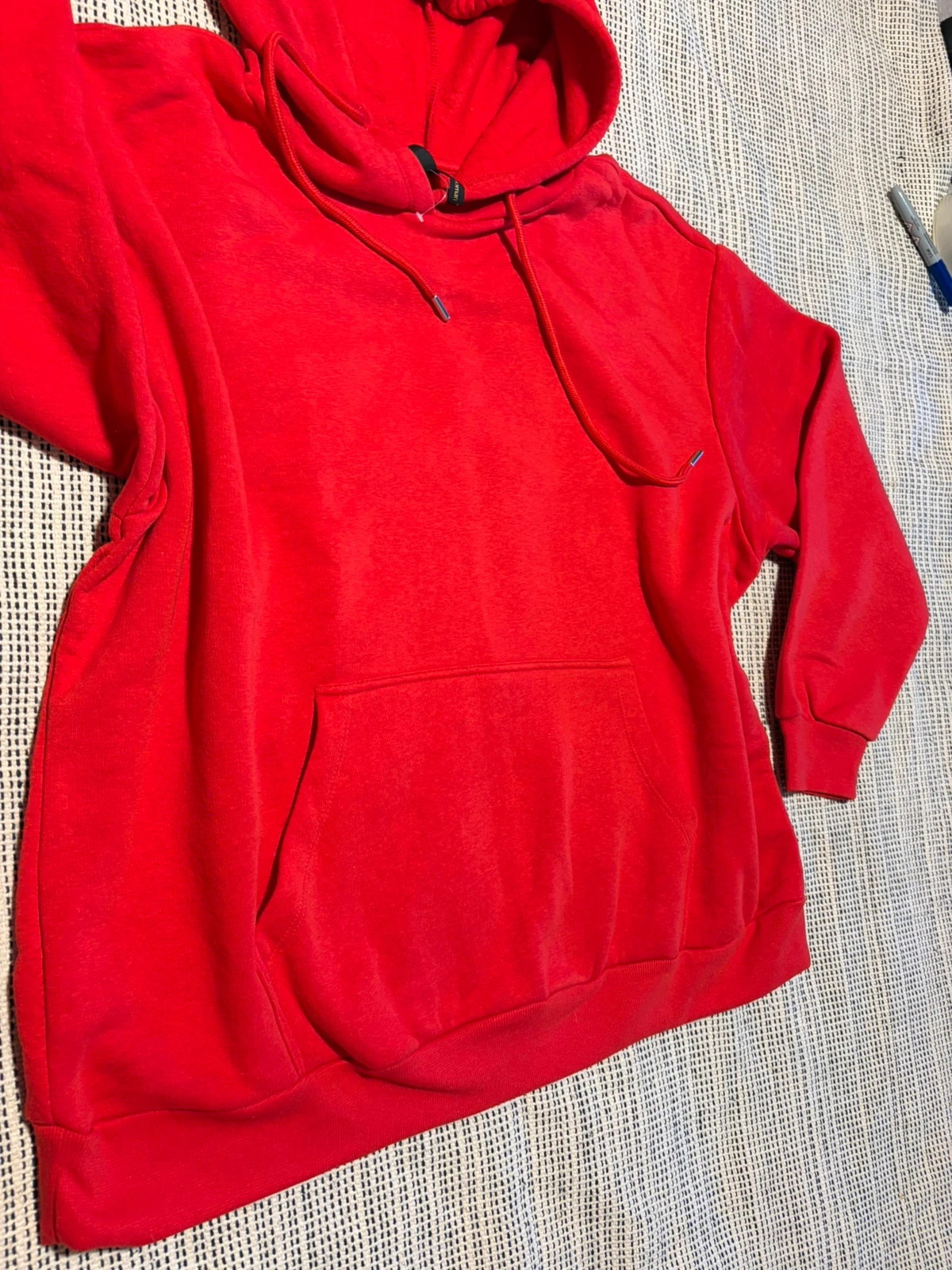 Sudadera roja con capucha defacto mujer sweat à capuche rouge xxl – Defacto – taille XXL / 44 / 16 3