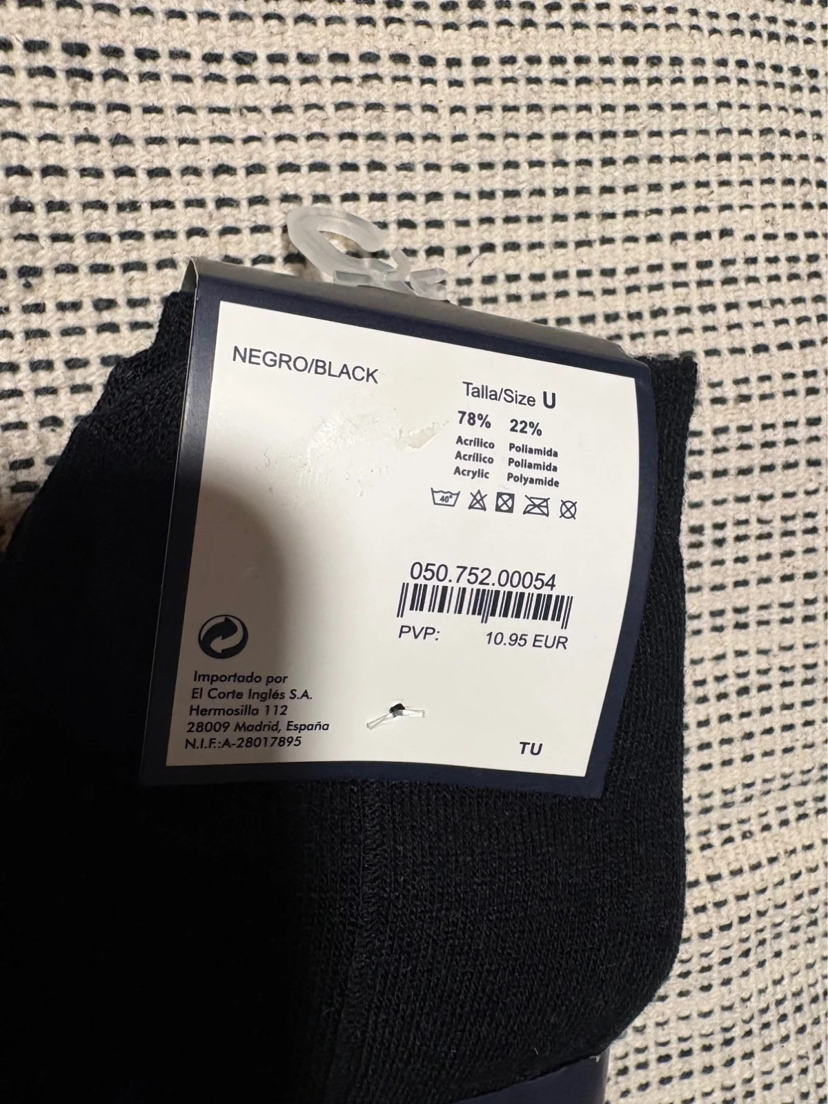 pack 3 pares calcetines negros dustin el corte ingles nuevos talla unica homme chaussettes socks – Dustin – taille Taille unique 4