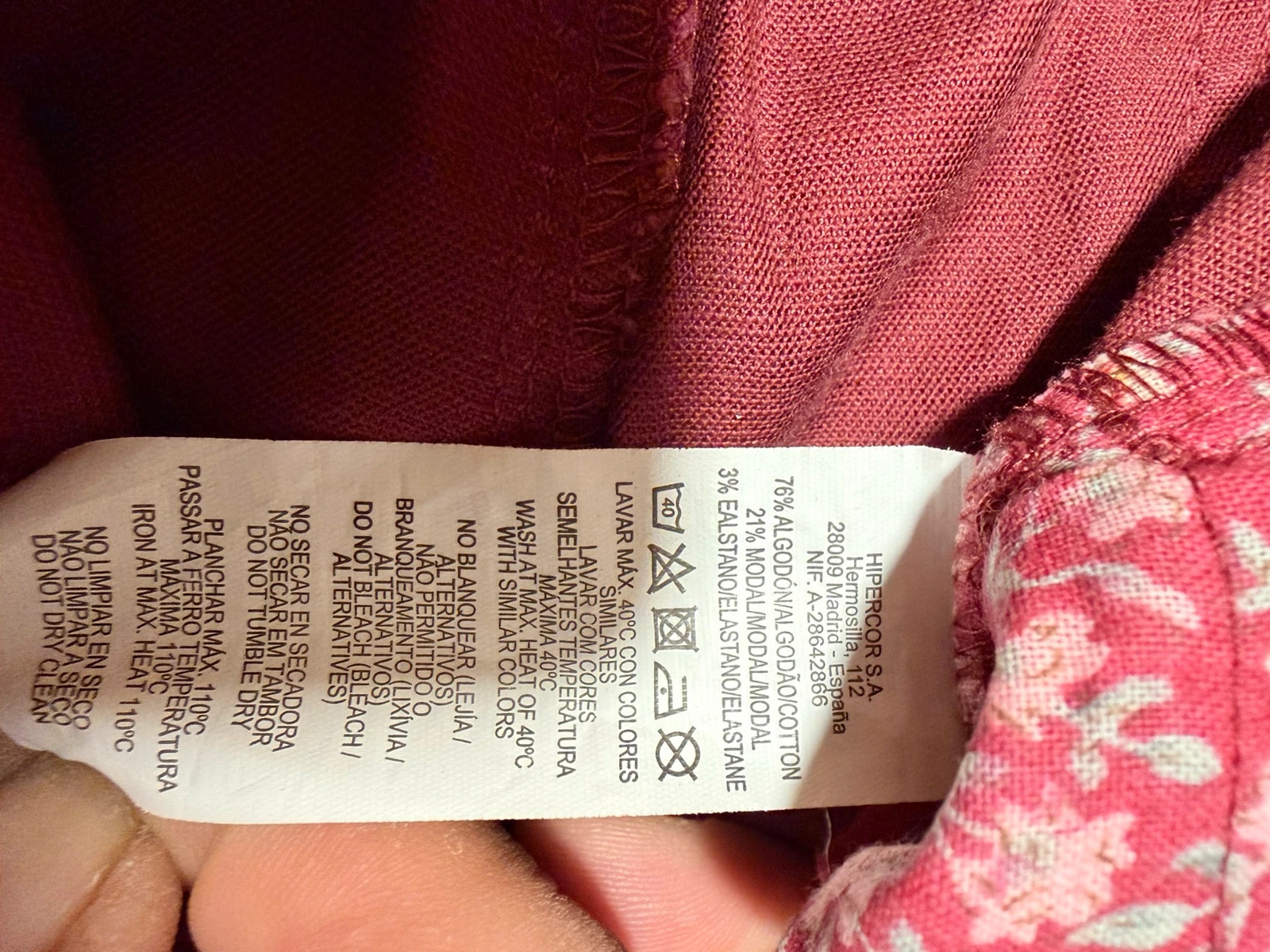 Pantalón granate talla 44 de unit – Unit – taille XXL / 44 / 16 5