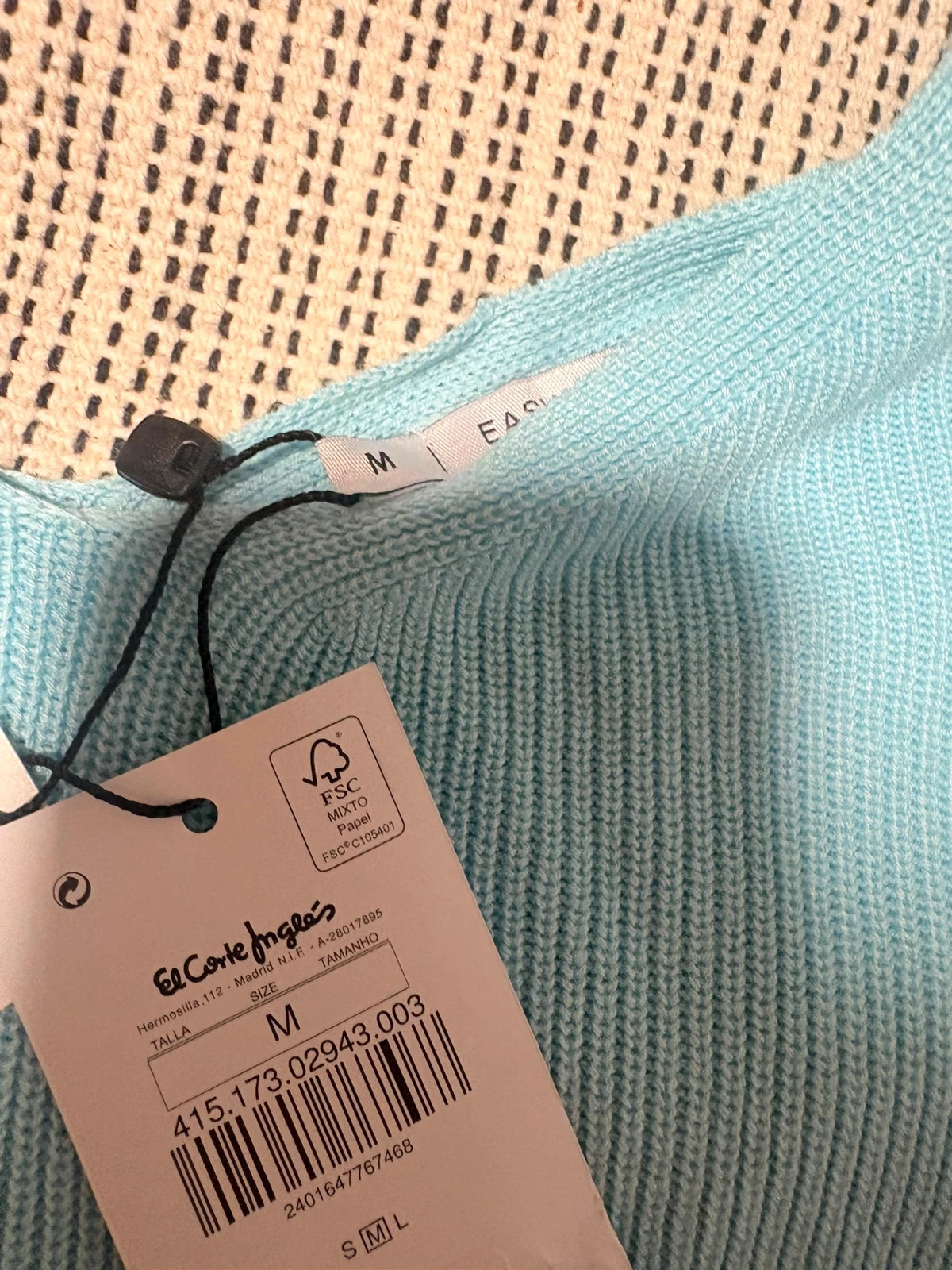 *Jersey Top Azul Cielo Hombros Descubiertos M Easy wear – Easy Wear – taille M / 38 / 10 5