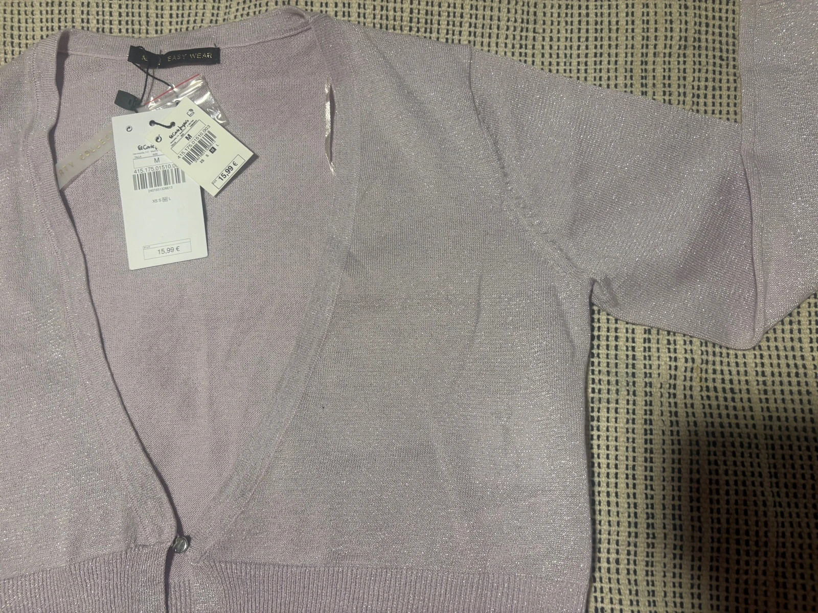 *Chaqueta Cárdigan Lila Brillante Easy Wear M Easy Wear – Easy Wear – taille M / 38 / 10 2