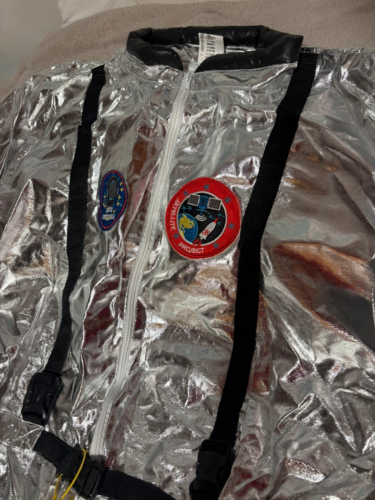 Disfraz Traje de Astronauta Plateado / Metallic Astronaut Costume Suit Space Silver – Local – taille XL 5