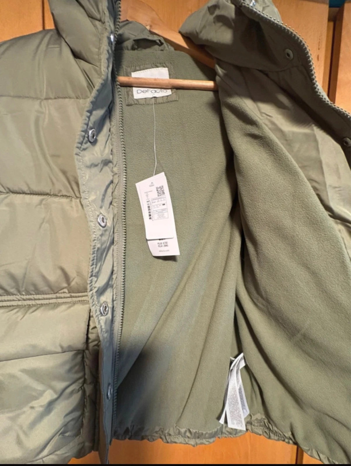 *Chaqueta Acolchada Defacto 9/10 Y 134-140 cm Verde Polar Water Repellent Doudoune Puffer Jacket (f) – Defacto – taille 9 ans / 134 cm 3