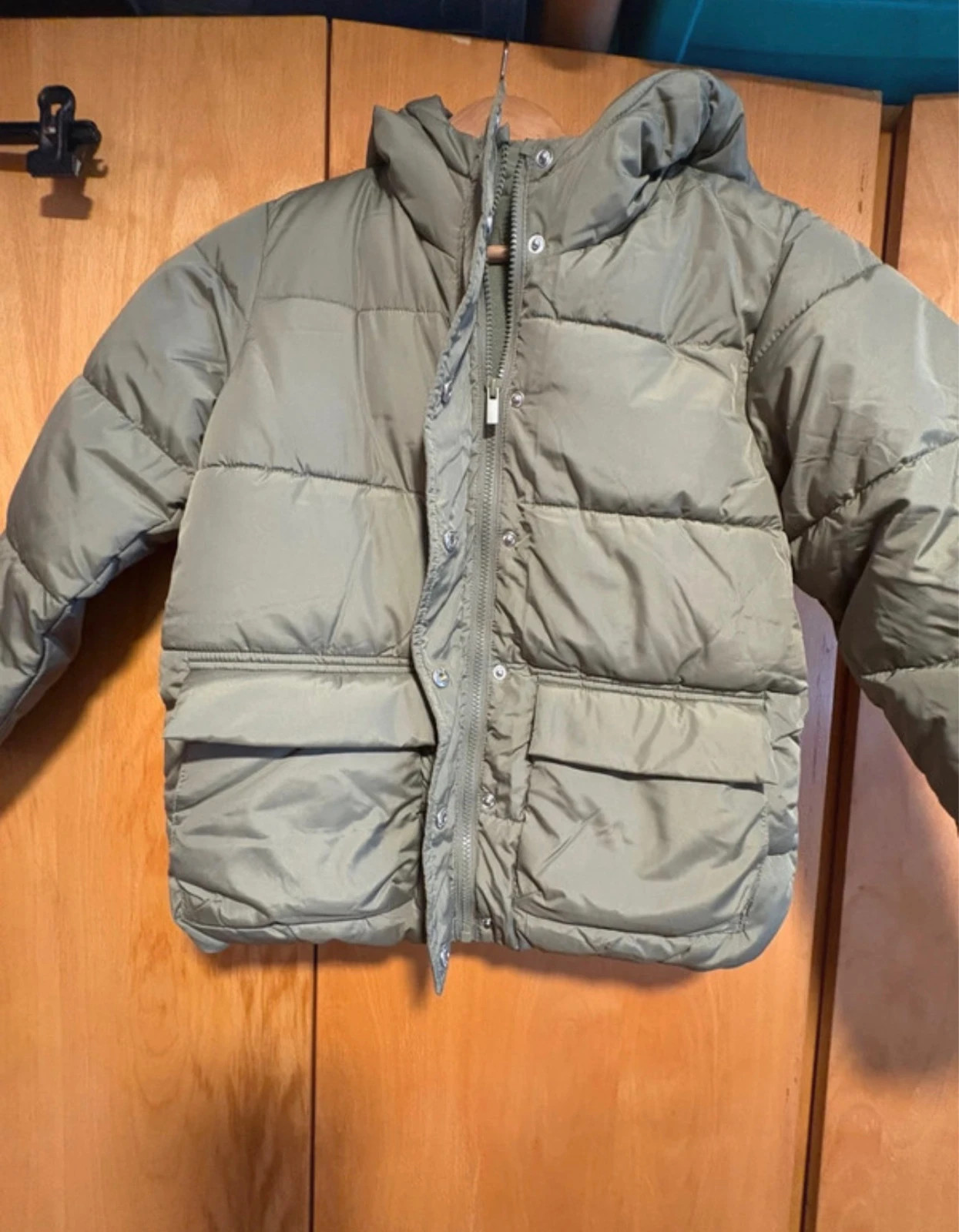 *Chaqueta Acolchada Defacto 9/10 Y 134-140 cm Verde Polar Water Repellent Doudoune Puffer Jacket (f)
