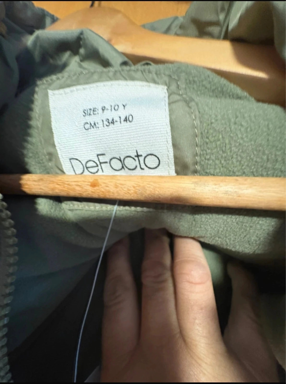 *Chaqueta Acolchada Defacto 9/10 Y 134-140 cm Verde Polar Water Repellent Doudoune Puffer Jacket (f) – Defacto – taille 9 ans / 134 cm 5