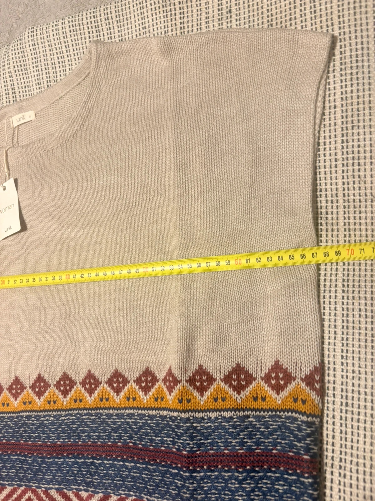 *Poncho Punto Étnico Flecos Talla M Unit Hipercor Nuevo – Unit – taille M / 38 / 10 5