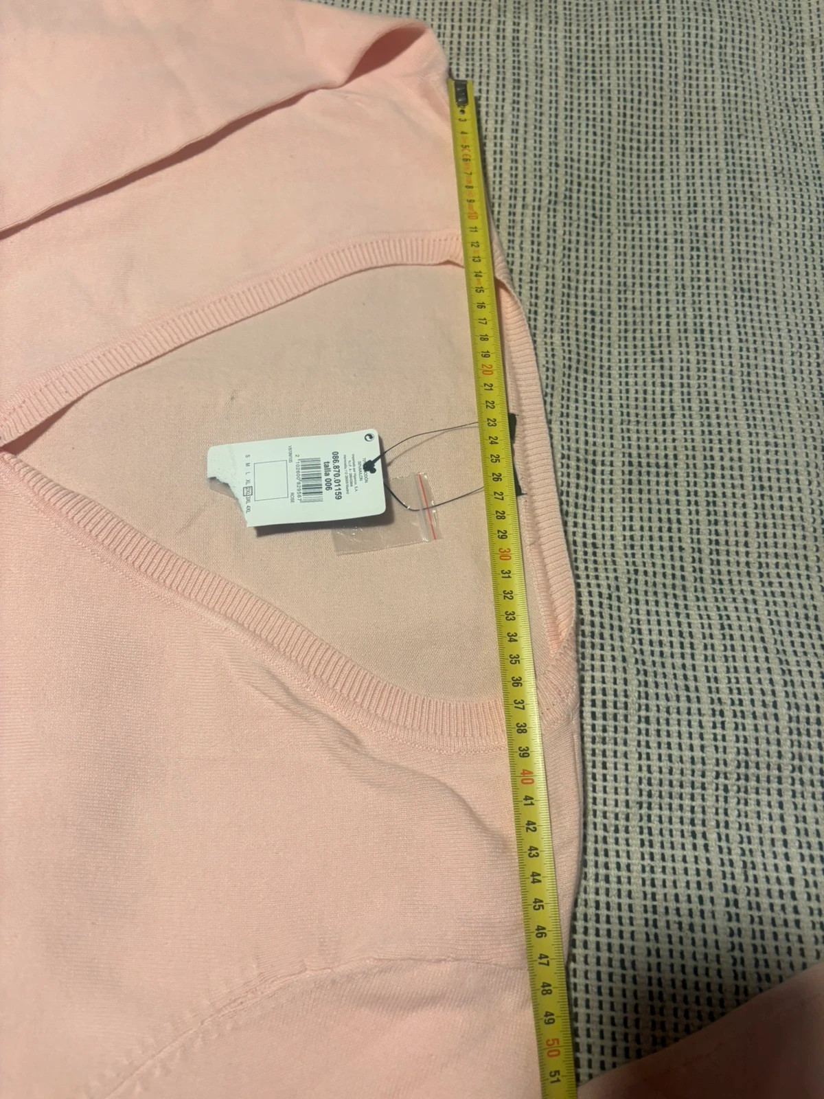 *Cárdigan Rosa Pastel Unit Nuevo XXL / Neuf Cardigan Rose 2XL Cotton – Unit – taille XXL / 44 / 16 2